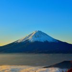 A Fudzsi-hegy havas csúcsa, Japán